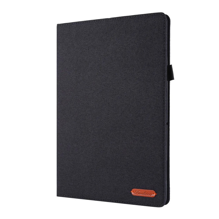 Cloth Texture Card Slots Leather Protective Case for Lenovo Tab M10 TB-X605F - Black - 3