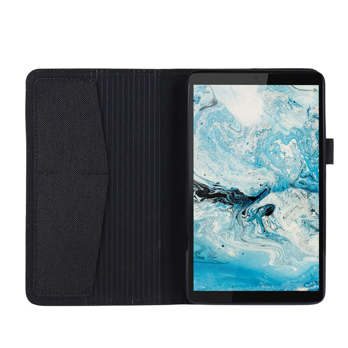 Cloth Texture Card Slots Stand Leather Protective Cover for  Lenovo Tab M7 (2nd Gen) TB-7305F / (3rd Gen) - Black - 3