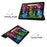 Litch Skin PU Leather Tri-fold Stand Shell for Lenovo Chromebook Duet Tablet Case - Black - 5