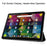Litch Skin PU Leather Tri-fold Stand Shell for Lenovo Chromebook Duet Tablet Case - Black - 7