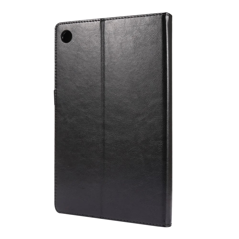 Crazy Horse Texture Leather Two-Fold Design Cover Case for Lenovo Tab M10 Plus - Black - 2