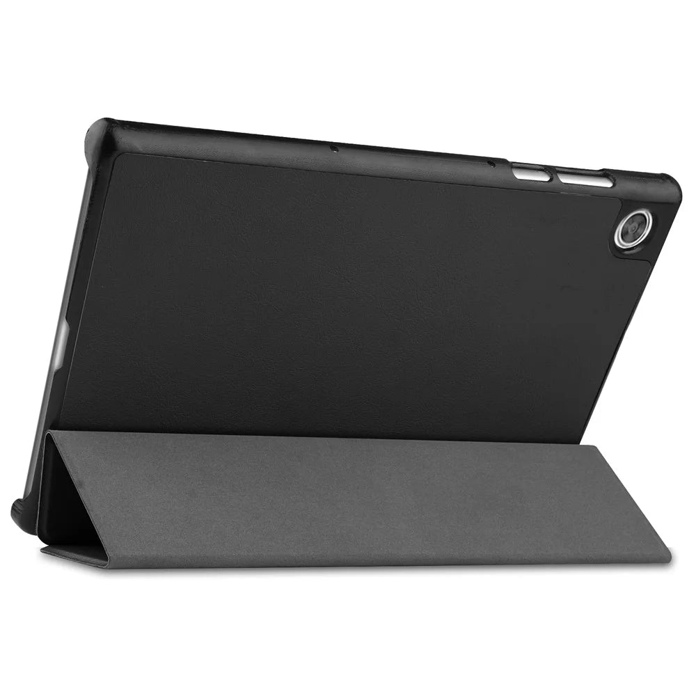 Tri-fold Leather Stand Tablet Case Narrow Bezel Multi-Color Tablet Cover for Lenovo Tab M10 HD Gen 2 TB-X306F/TB-X306X - Black - 4