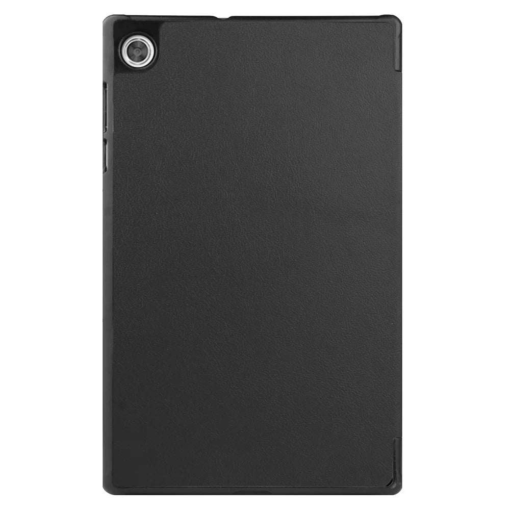 Tri-fold Leather Stand Tablet Case Narrow Bezel Multi-Color Tablet Cover for Lenovo Tab M10 HD Gen 2 TB-X306F/TB-X306X - Black - 6