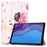 Dustproof Pattern Printing PU Leather Tri-fold Stand Tablet Case for Lenovo Tab M10 HD Gen 2 TB-X306F / TB-X306X - Beauty - 1