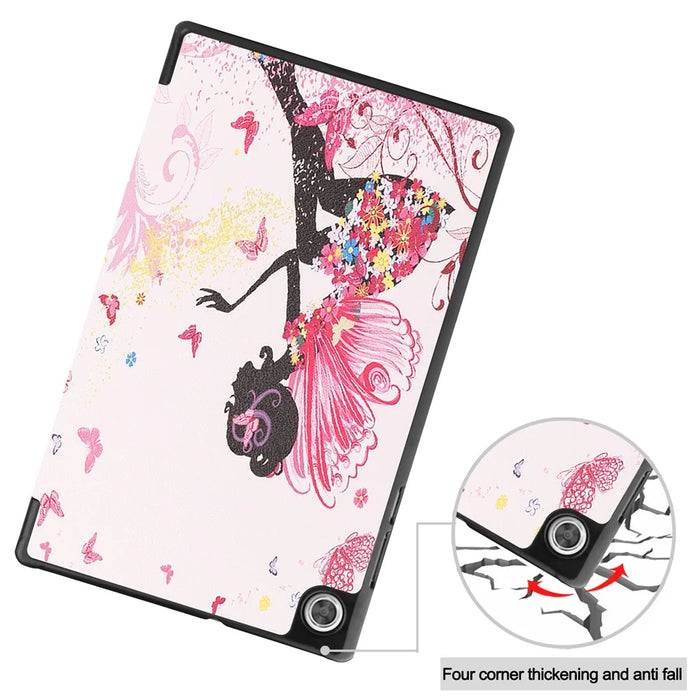 Dustproof Pattern Printing PU Leather Tri-fold Stand Tablet Case for Lenovo Tab M10 HD Gen 2 TB-X306F / TB-X306X - Beauty - 5
