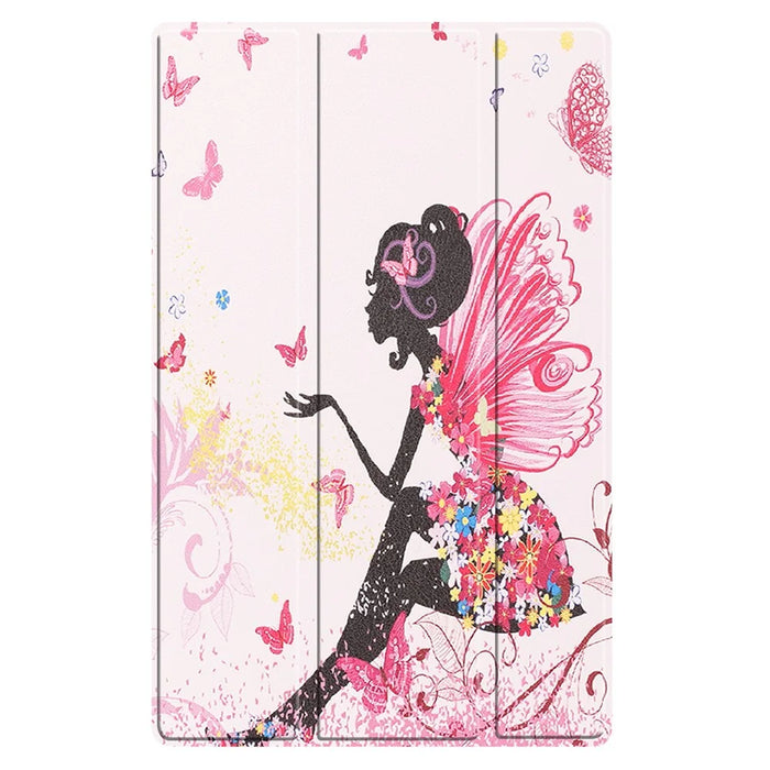 Dustproof Pattern Printing PU Leather Tri-fold Stand Tablet Case for Lenovo Tab M10 HD Gen 2 TB-X306F / TB-X306X - Beauty - 7