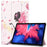 PU Leather Tri-Fold Stand Tablet Case with Dustproof Pattern Printing for Lenovo Tab P11 TB-J606F - Beauty - 1