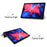 PU Leather Tri-Fold Stand Tablet Case with Dustproof Pattern Printing for Lenovo Tab P11 TB-J606F - Beauty - 3