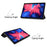 Tri-fold Leather Stand Tablet Case for Lenovo Tab P11 TB-J606F - Black - 3