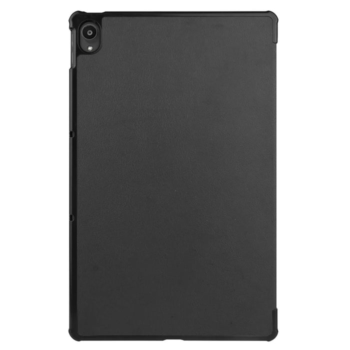Tri-fold Leather Stand Tablet Case for Lenovo Tab P11 TB-J606F - Black - 7