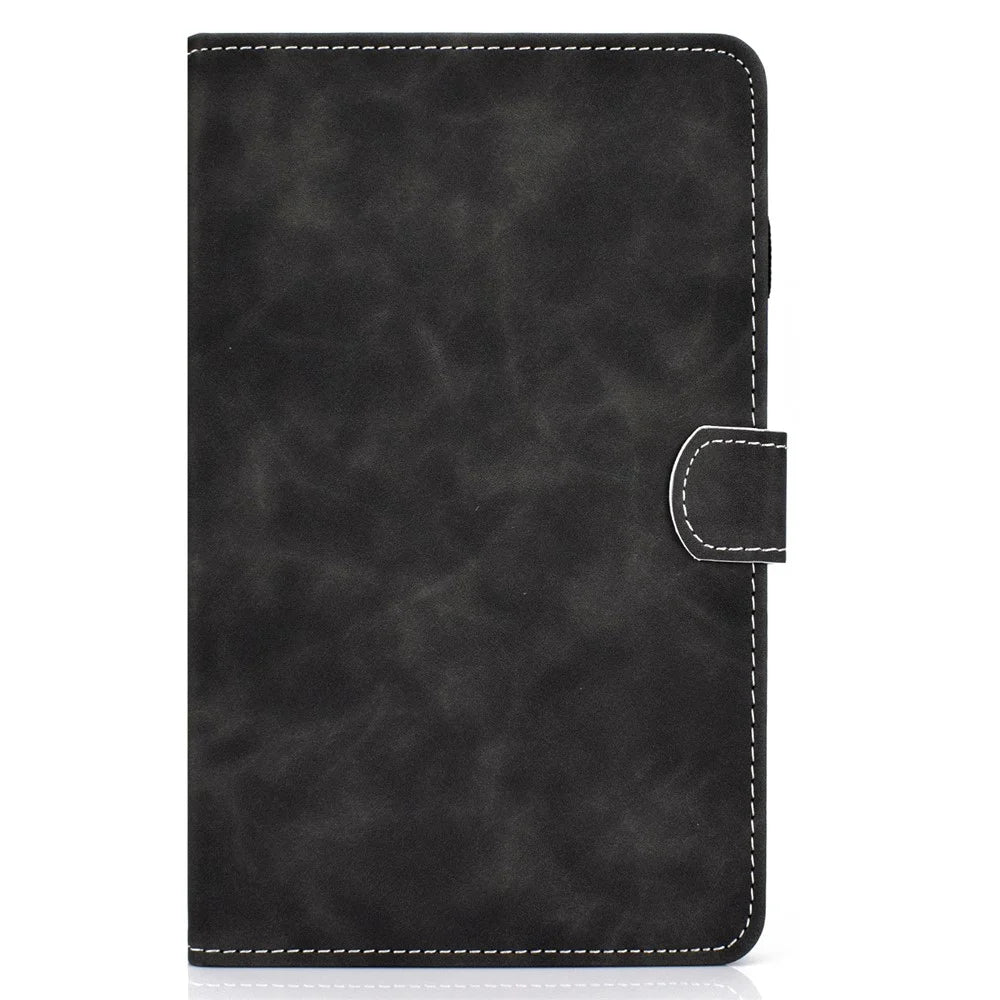 Microfiber Leather with Stand Case and Card Slots for Lenovo Tab M10 HD Gen 2 X306X - Black - 2
