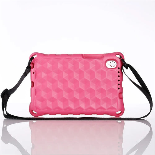 Rhombus Pattern Anti-shock EVA Tablet Case for Lenovo Tab M8 - Rose - 1