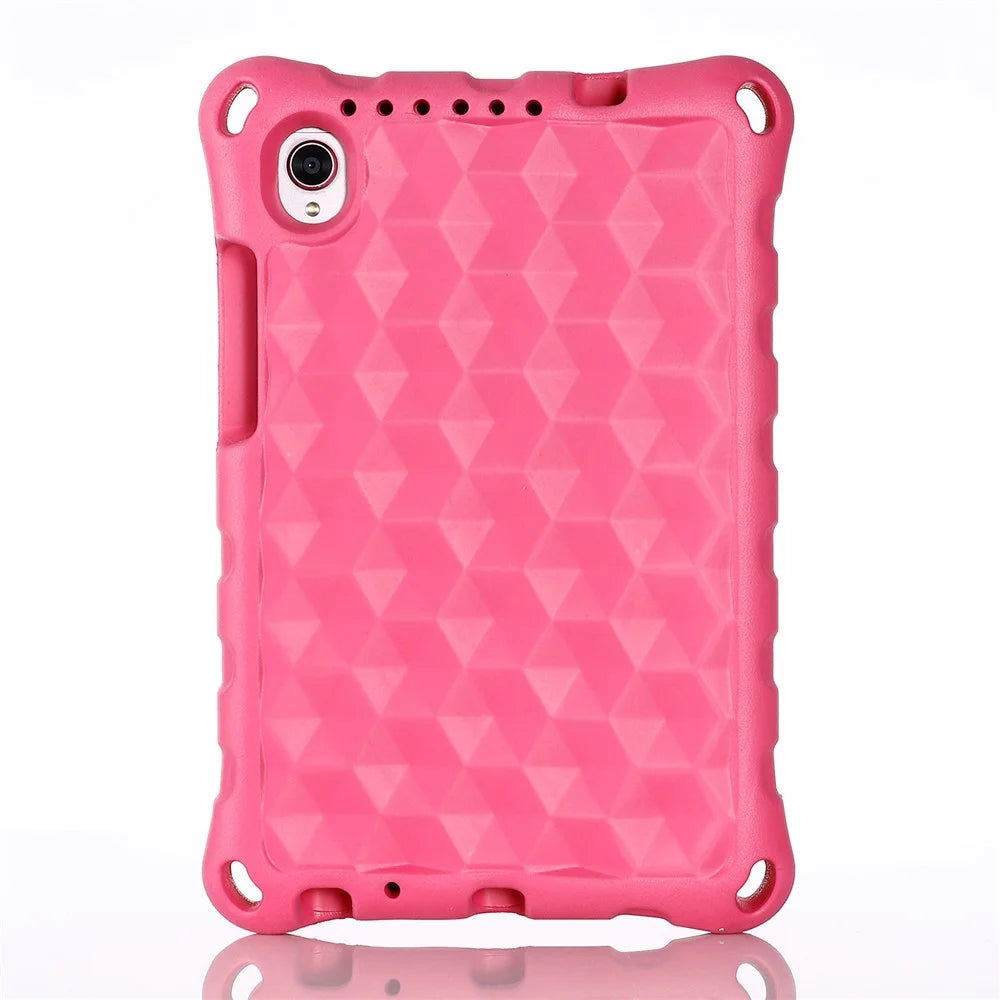 Rhombus Pattern Anti-shock EVA Tablet Case for Lenovo Tab M8 - Rose - 2