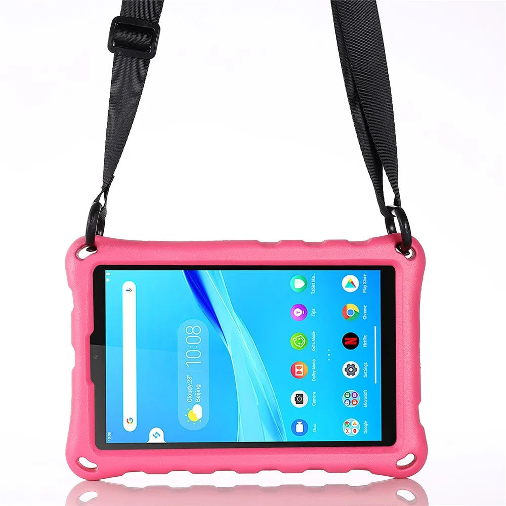 Rhombus Pattern Anti-shock EVA Tablet Case for Lenovo Tab M8 - Rose - 4