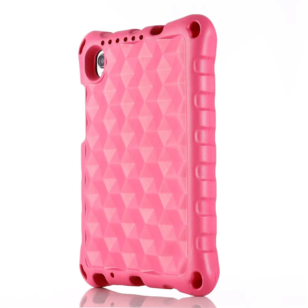 Rhombus Pattern Anti-shock EVA Tablet Case for Lenovo Tab M8 - Rose - 5