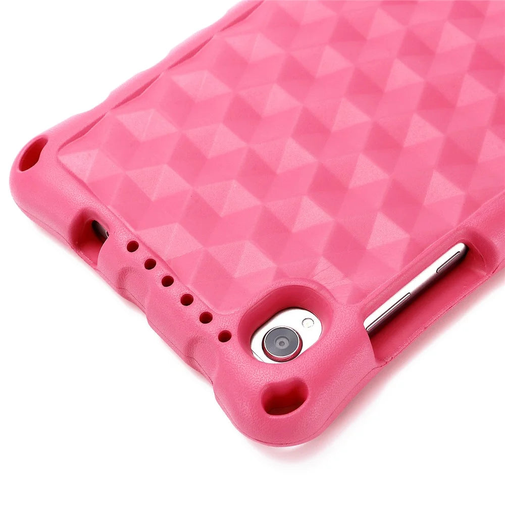 Rhombus Pattern Anti-shock EVA Tablet Case for Lenovo Tab M8 - Rose - 6