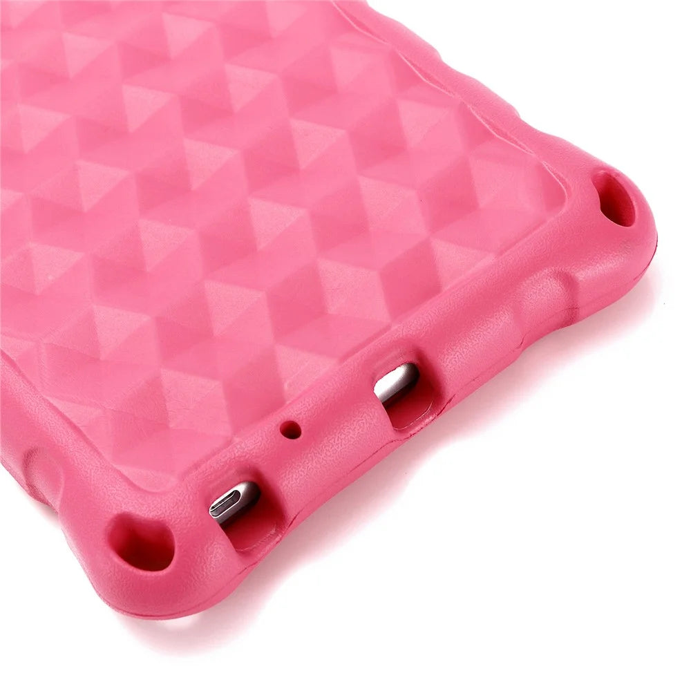 Rhombus Pattern Anti-shock EVA Tablet Case for Lenovo Tab M8 - Rose - 7