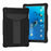 Shock Absorption Silicone + PC Tablet Hybrid Case with Folding Kickstand for Lenovo Tab M10 TB-X605F/X505 - All Black - 1