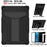 Shock Absorption Silicone + PC Tablet Hybrid Case with Folding Kickstand for Lenovo Tab M10 TB-X605F/X505 - All Black - 2