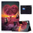 TPU + PU Leather Pattern Printing Tablet Case for Lenovo Tab M10 Plus - Pandas and Tree - 1