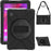 PC + Silicone Case with Kickstand Shoulder Strap for Lenovo Tab M10 Plus (2020) / K10 (2021) TB-X606F / 606X / X6C6F / X6C6X / X6C6NBF - Black - 1