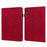 Imprinted Flower Pattern Leather Wallet Stand Tablet Protective Case for Lenovo Tab M10 Plus - Red - 1