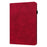 Imprinted Flower Pattern Leather Wallet Stand Tablet Protective Case for Lenovo Tab M10 Plus - Red - 3