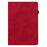 Imprinted Flower Pattern Leather Wallet Stand Tablet Protective Case for Lenovo Tab M10 Plus - Red - 4