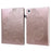 Imprinted Flower Pattern Leather Wallet Stand Tablet Protective Shell for Lenovo Tab M10 HD Gen 2 - Rose Gold - 1
