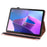 Imprinted Flower Pattern Leather Wallet Stand Tablet Protective Shell for Lenovo Tab M10 HD Gen 2 - Rose Gold - 2