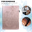 Imprinted Flower Pattern Leather Wallet Stand Tablet Protective Shell for Lenovo Tab M10 HD Gen 2 - Rose Gold - 5
