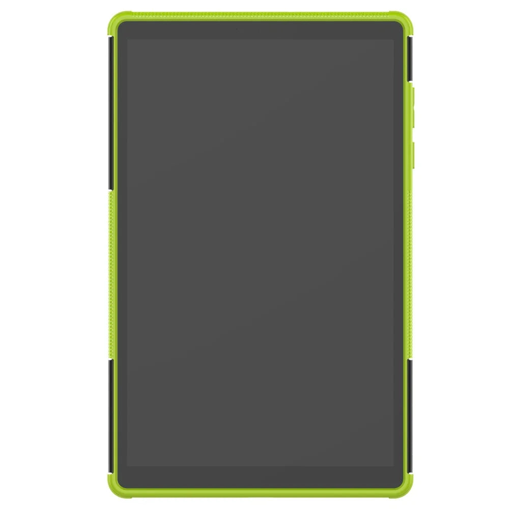 Kickstand Design Cover Cool Tyre Surface PC + TPU Hybrid Tablet Shell Case for Lenovo Tab M10 HD Gen 2 X306 - Green - 4