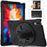 360° Rotary Kickstand Design PC + Silicone Tablet Case Shell for Lenovo Tab P11 Pro TB-J706F - Black - 1
