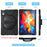 360° Rotary Kickstand Design PC + Silicone Tablet Case Shell for Lenovo Tab P11 Pro TB-J706F - Black - 2