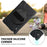 360° Rotary Kickstand Design PC + Silicone Tablet Case Shell for Lenovo Tab P11 Pro TB-J706F - Black - 4