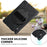 360 Degree Swivel Kickstand Design PC + Silicone Hybrid Protective Tablet Case + Shoulder Strap for Lenovo Tab P11 Pro TB-J706F - Black - 4