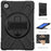 360° Swivel Kickstand  PC + Silicone Tablet Case Shell for Lenovo Tab M10 X306X - Black - 2