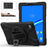 360° Swivel Kickstand  PC + Silicone Tablet Case Shell for Lenovo Tab M10 X306X - Black - 3