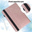 Imprinted Peafowl Flower Pattern Design Leather Tablet Wallet Stand Protective Shell for Lenovo Tab P11 TB-J606F / Tab P11 5G - Rose Gold - 6