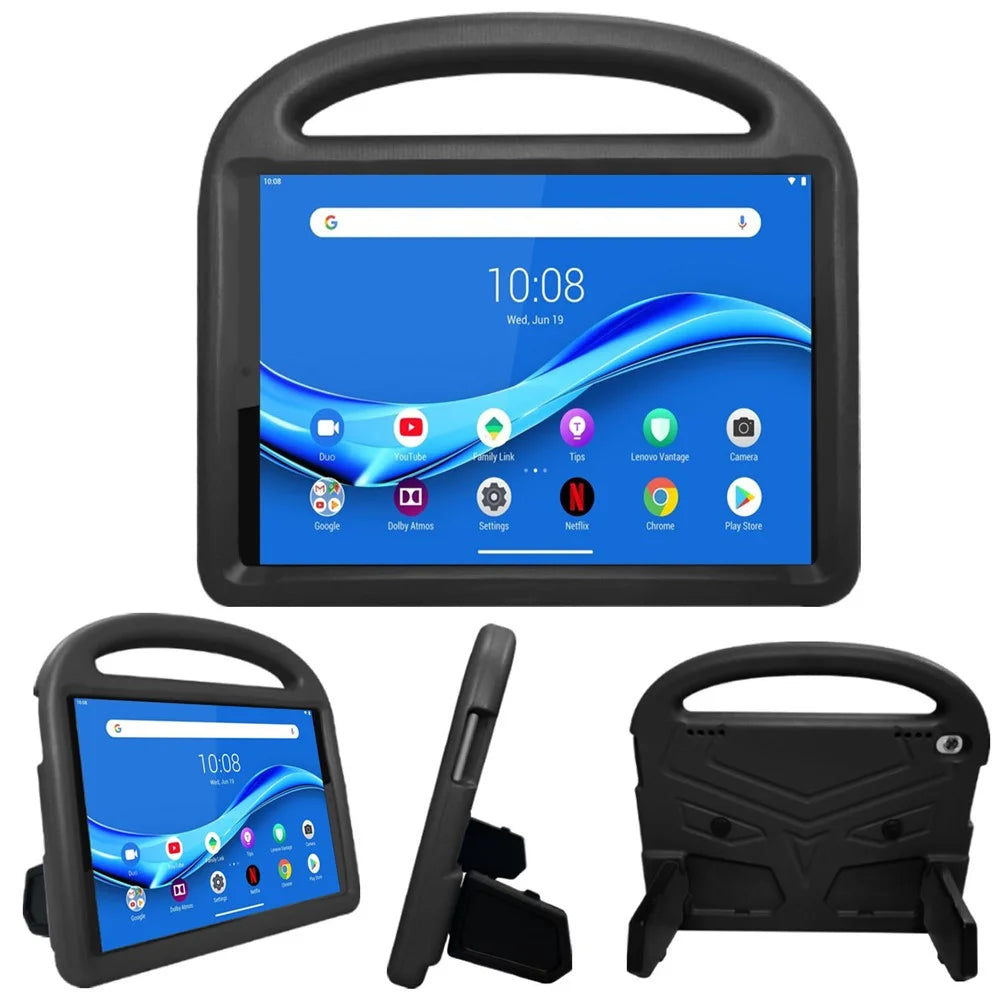 Sparrow Style Shockproof Kickstand EVA Protective Case for Lenovo Tab M10 Plus - Black - 1