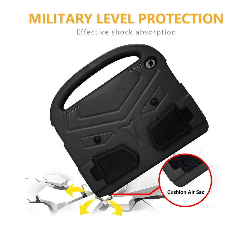 Sparrow Style Shockproof Kickstand EVA Protective Case for Lenovo Tab M10 Plus - Black - 4