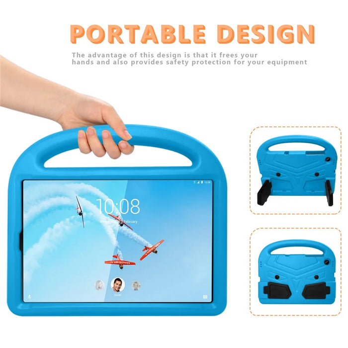 Sparrow Style Shockproof Kickstand EVA Protective Case for Lenovo Tab M10 TB-X605F - Blue - 3