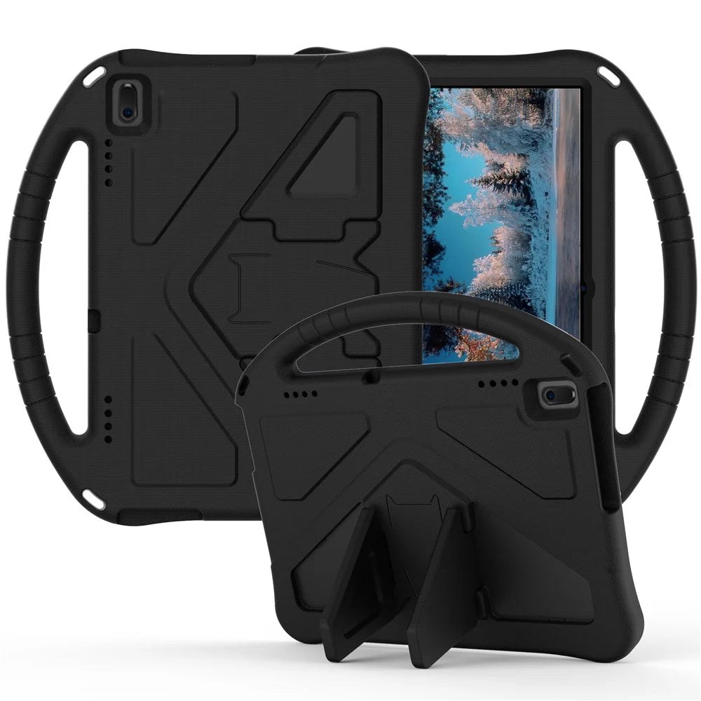 Anti-shock EVA Kickstand Case for Lenovo Tab E10 - Black - 1