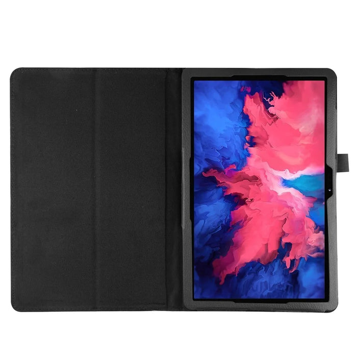 Litchi Texture Leather Tablet Case with Stand for Lenovo Tab P11 Pro 2020 11.5 TB-J706F/J706L - Black - 6