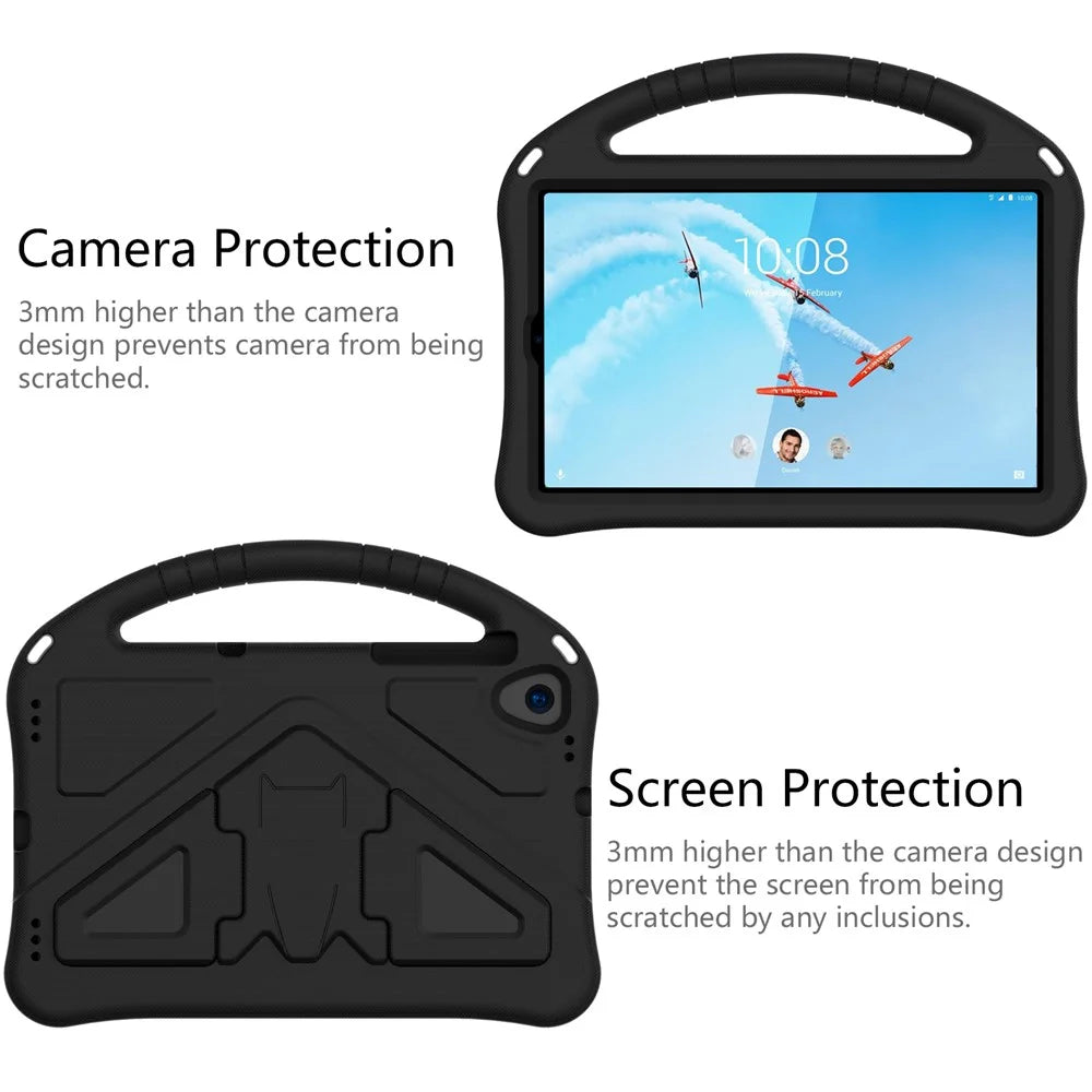Anti-scratch Anti-shock EVA Kickstand Case for Lenovo Tab M10 HD Gen 2 - Black - 2
