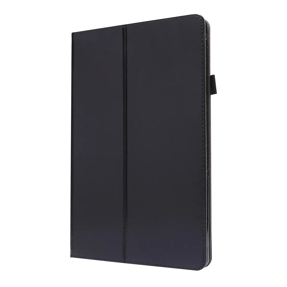 Crazy Horse Texture Two-Fold Design Leather Case for Lenovo Tab P11 / P11 5G 11-inch TB-J606F / J606X - Black - 2