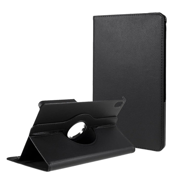 360 Degrees Rotating Stand Leather Case for Lenovo Tab P11 / P11 5G 11 inch TB-J606F / J606X- Black - 1