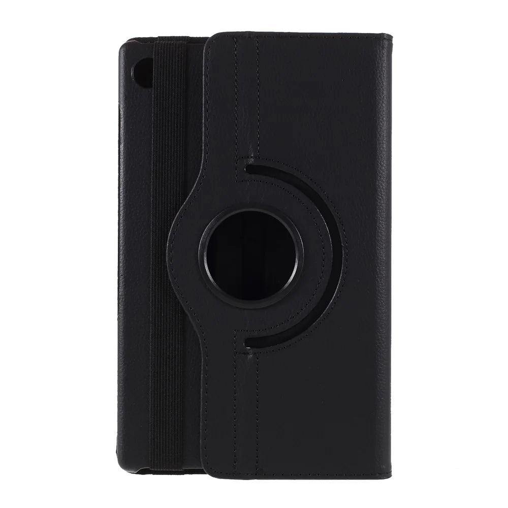 360 Degrees Rotating Stand Leather Case for Lenovo Tab M10 HD Gen 2 TB-X306X - Black - 2