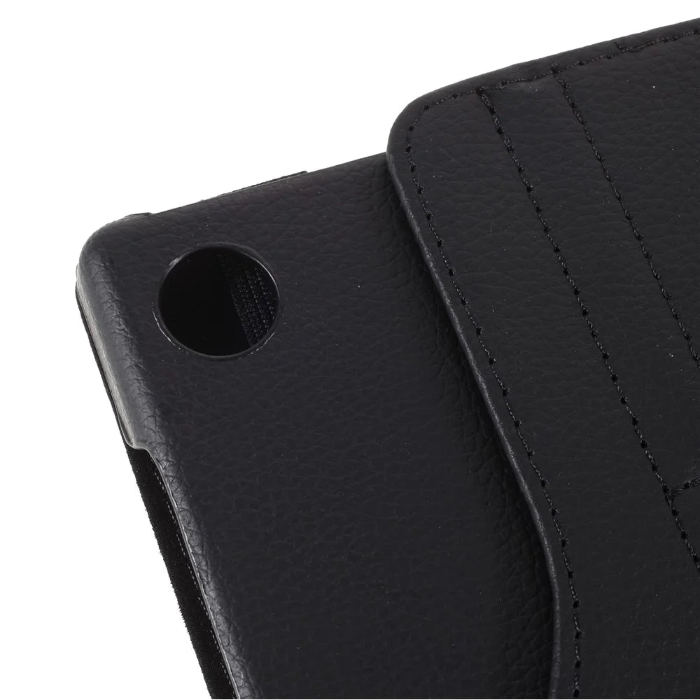 360 Degrees Rotating Stand Leather Case for Lenovo Tab M10 HD Gen 2 TB-X306X - Black - 5