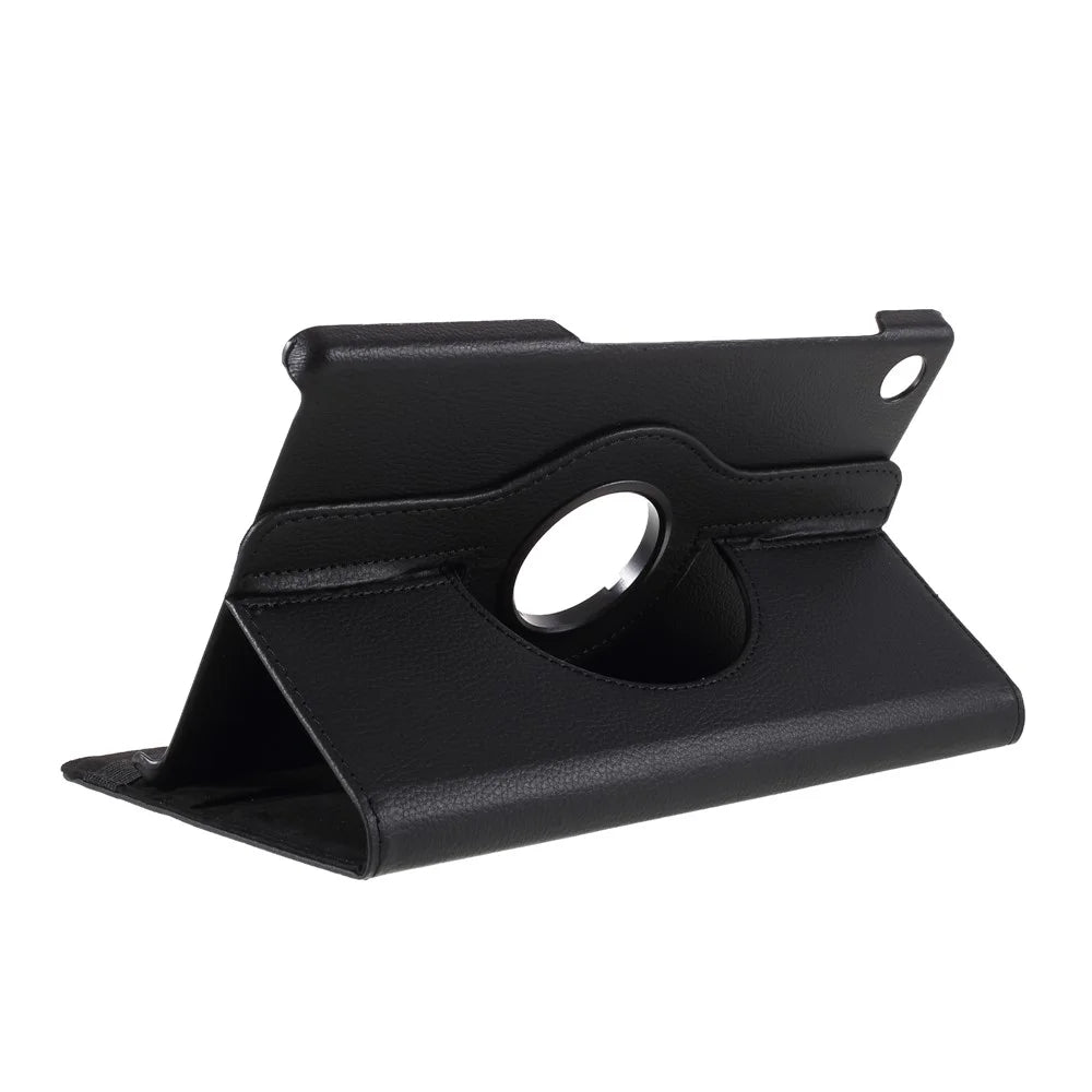 360 Degrees Rotating Stand Leather Case for Lenovo Tab M10 HD Gen 2 TB-X306X - Black - 7